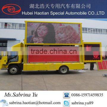 FOTON high definition LED screen advertising stage truck