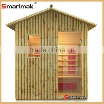 Hemlock deluxe bamboo design sauna outdoor