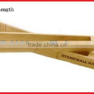 Cooking engraved or printed Wooden Tong with Custom Burnt Logo