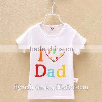 round neck kids t shirt custom cotton t shirt children