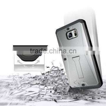 For Samsung Galaxy Note 5 Premium Armored Tank Style Case Combo PC+TPU Kickstand Mobile Back Cover Case With Screen Protector photo-4