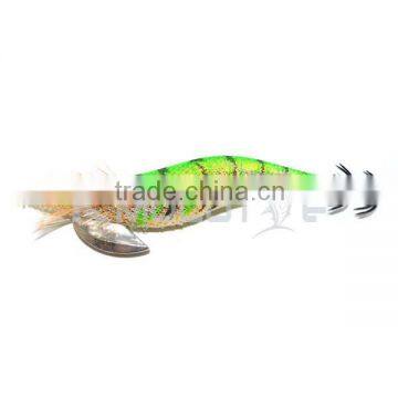 Chentilly CHS012 new design hard squid jig luminous fishing lure with shiny cloth                        
                                                Quality Choice