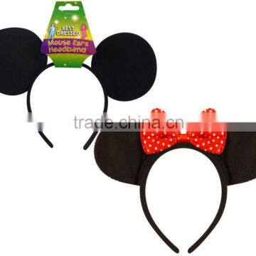 2014 hot sales Mouse Ears Headband Dress Mickey Minnie H116