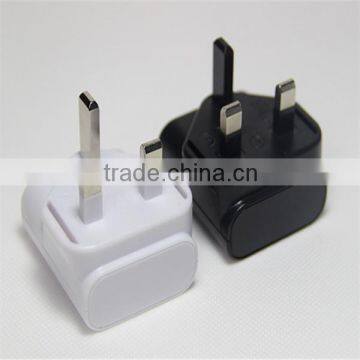 OEM BS UK plug 3pin universal 5v 0.5a usb international adapter