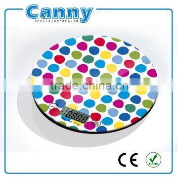 round digital glass diet kitchen weghing scale food scale 5kg 11lb new design