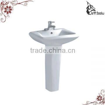 Basin stand, wash basin and pedestal