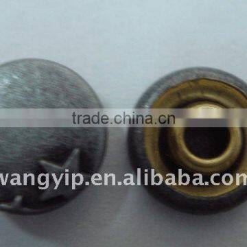9mm Metal Rivet With Star Logo
