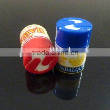 Double anti-false screw bottle cap