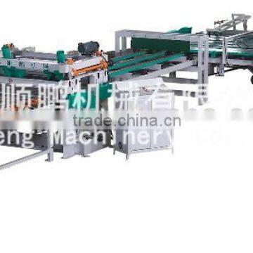 HSP-R48A Roller Type Full Automatic Edge Cutting Saw Machine(with PLC)