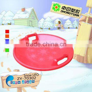 2014 New type kids plastic snow saucer UFO