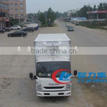 YUEJIN 4X2 china refrigerated cold room van truck