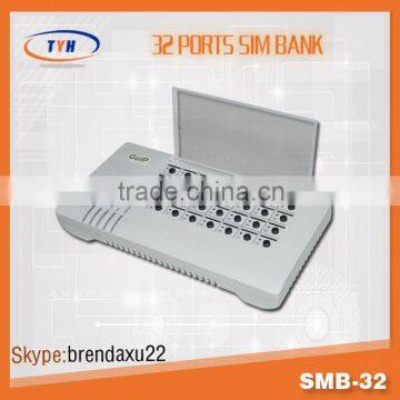 32 port remote control voip goip gsm sim bank/server gateway,sim server sms gateway