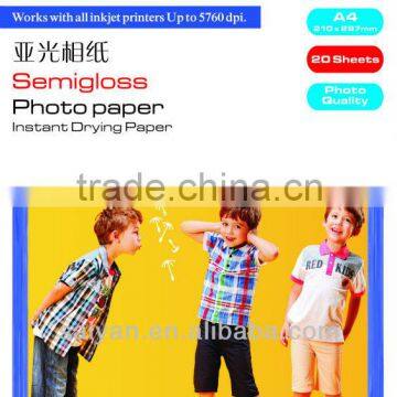 China Sell Directly 260gsm Semi-glossy Photo Paper Wholesale Photo Paper Low Glossy Photo Paper