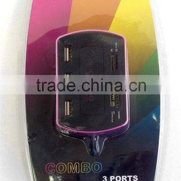 Cheapset Computer Card Reader With USB HUB USB2.0 COMBO photo-2