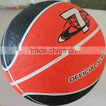 rubber material colorful custom printed basketball