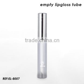 Empty lip gloss tubes with silver aluminum cap