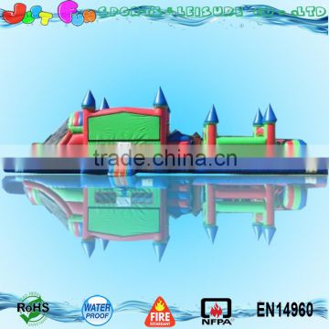 Commercial grade multi colored inflatable obstacle course for sale                        
                                                                                Supplier's Choice