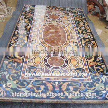 Pietra Dura Marble Inlay Dining Table Top Gorgeous Design