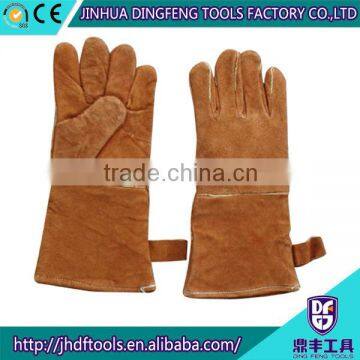 Made in china fully lined cow work gloves for sale