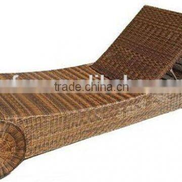 cast aluminum outdoor rattan pool lounge bed