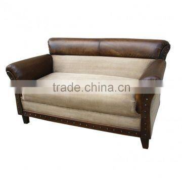 ANTIQUE VINTAGE INDUSTRIAL LEATHER SOFA MANUFACTURER