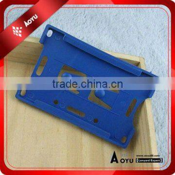 hard plastic blue ABS material ID card holder