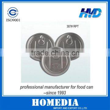 307# RPT 83mm dry food lid, aluminum Easy open lid