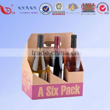 Cheap printing beer box cardboard with handle