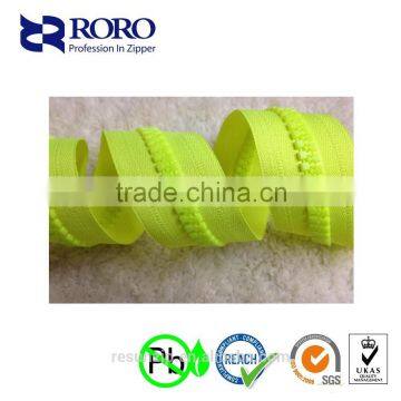 RORO141206 light green plastic/rubber zipper