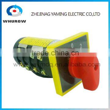 Changeover rotary cam universal switch HZ5B-10/4 M08 four poles electrical low current 10A control machine