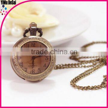 Retro wholesale pocket watch necklace watch