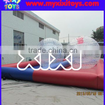 Red inflatable zorb ball race track xixi toys                        
                                                Quality Choice