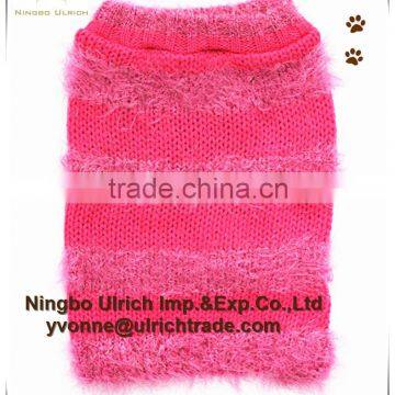 M28 fashion machine knitted fether yarn pet sweater