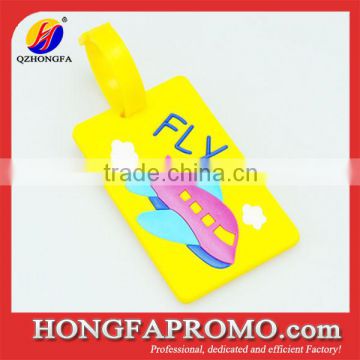 Factory Made Soft PVC Personalized OEM Luggage Tag