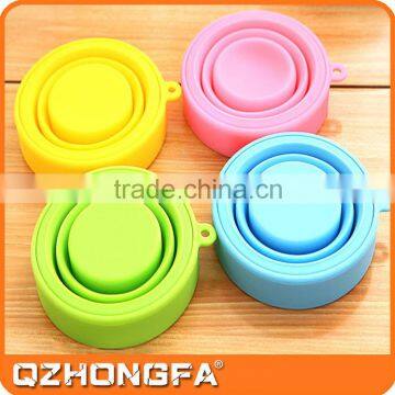 China Factory Wholesale Good Quality Silicone Plastic Travel Fold Cup photo-4