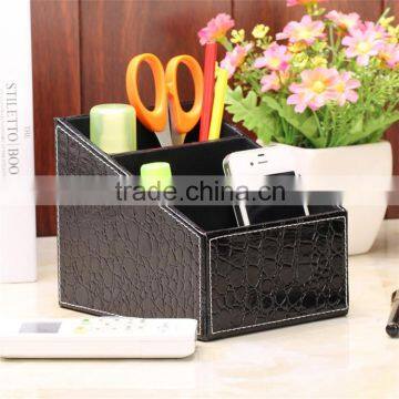High Grade Multifunctional Fashion Desktop Leather Creative Cortical Remote Control bo Mobile Phone Holder Storage bo Storage bo