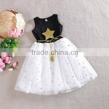 Children Kid Girls One Piece Dress Stars Sequins Tulle Bow Dress Fast Shipping E61 from Supplier Customization Guangzhou OEM GZ                        
                                                Quality Choice