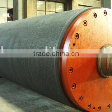 blind press rubber roller in paper machine made in china