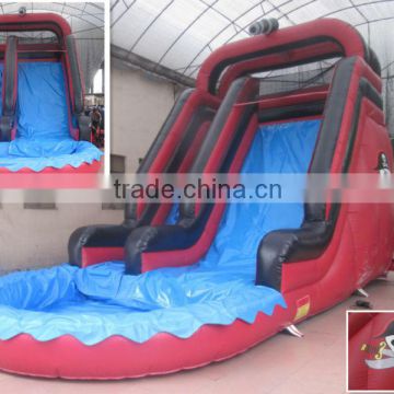 cheap inflatable pirate ship water slide for sale