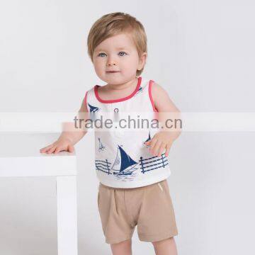 DB1010 dave bella 2014 summer baby boy summer vest baby boy vests