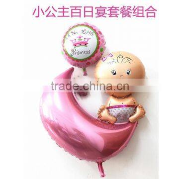 hot sale baby shape mylar balloon for party supplise