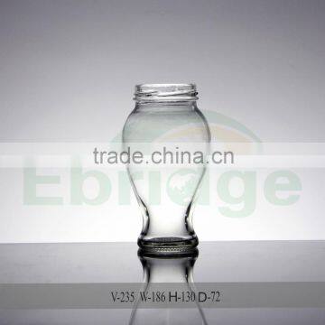 Paint wide mouth glass bottle for fresh milk