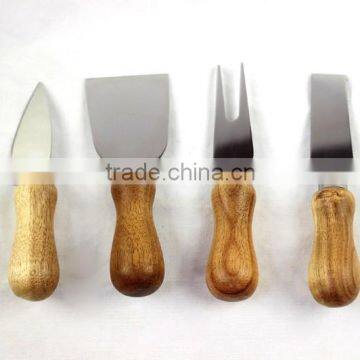 Wood hanle Cheese Knife Set