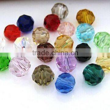 2015 New Design 3mm 4mm 5mm Football Facted Crystal ball Wholesale Crystal Craft