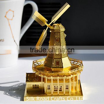 puzzle 3d of building dutch windmill