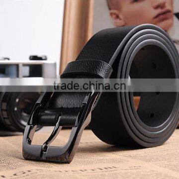 2016 Hot Mens Designer Belts for Men Brand Leather Belt Pin Buckle Black Business Trouser Strap Pants Band Ceinture photo-2