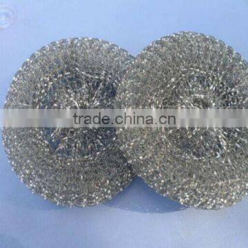 High quality 12g/pc galvanized wire mesh scourer/dish cleaning scrubber