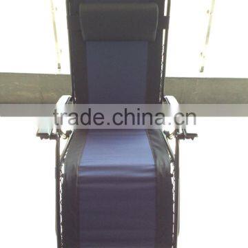 Covered Edge Blue Oxford Fabric Zero Gravity Chair