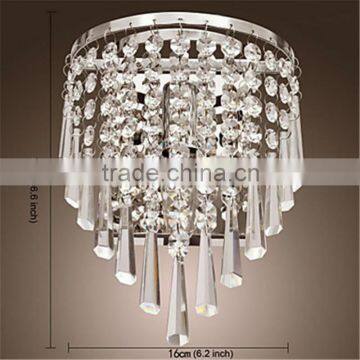 Handmade decoration crystal wall light