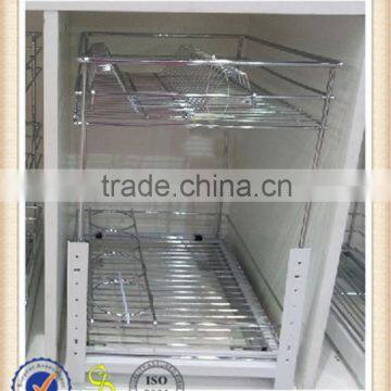 ISO Guangzhou factory kitchen sliding basket , wire baskets drawer for sale